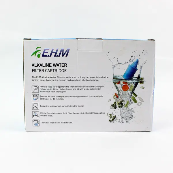 EHM Alkaline Water Filter Cartridges 3-Pack Sealed Unused Opened Carton