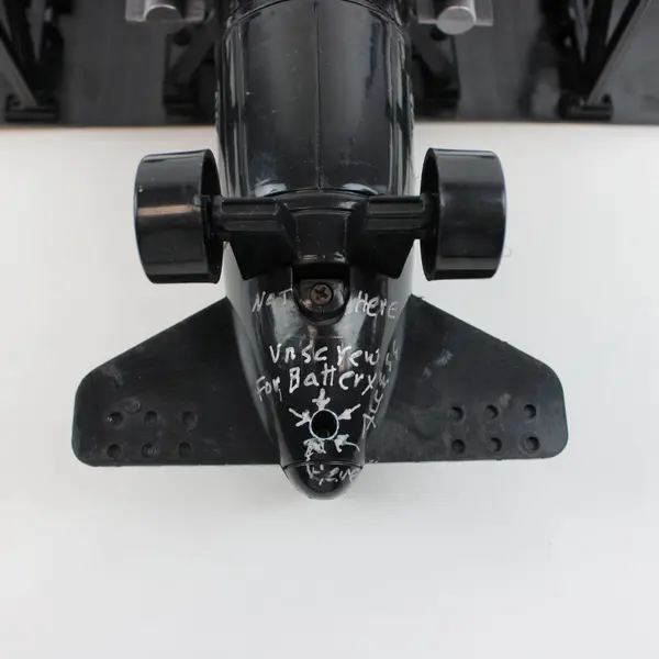 Military Biplane Toy Black Camouflage Skull Graphics Sound Effects
