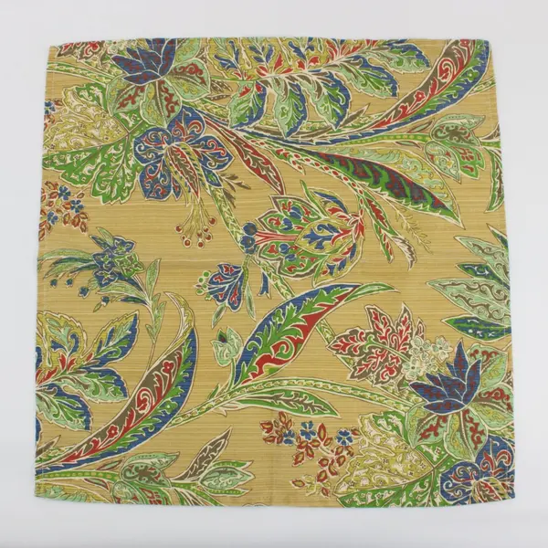 Set of 4 Multicolor Boho Floral Cloth Napkins Reusable Table Linens