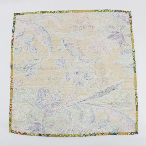 Set of 4 Multicolor Boho Floral Cloth Napkins Reusable Table Linens