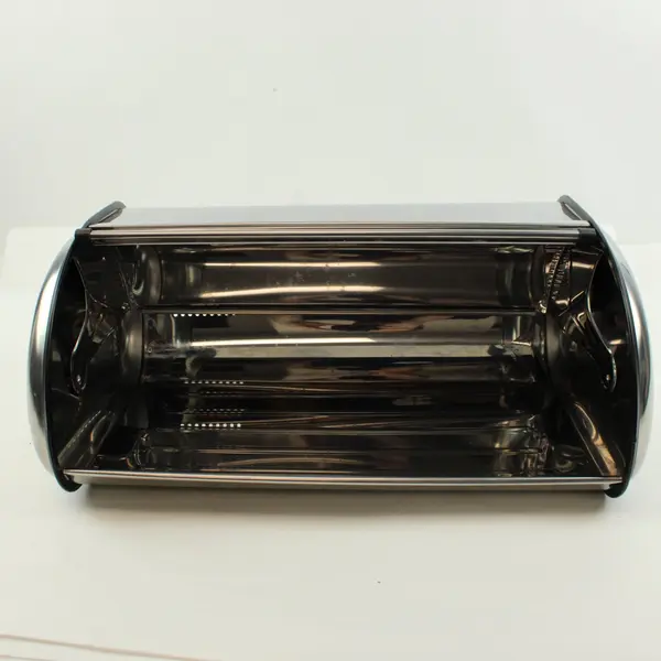 Stainless Steel 18 Inch Roll-Top Bread Box Countertop Storage