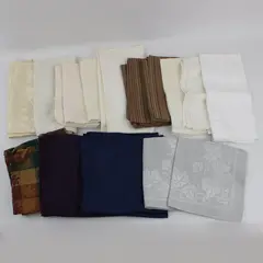 Mixed Lot of 20 Cloth Napkins Kitchen Dining Linens FLAWED