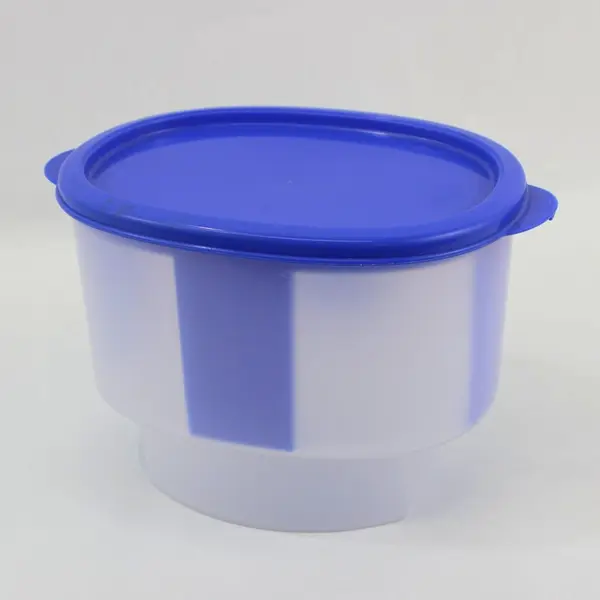 Baby Better Breader Bowl Batter Shaker with Blue Lid and Handles