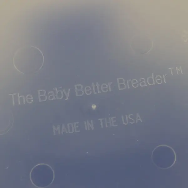 Baby Better Breader Bowl Batter Shaker with Blue Lid and Handles