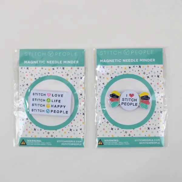 Lot of 2 Stitch People Magnetic Needle Minders Embroidery Cross Stitch