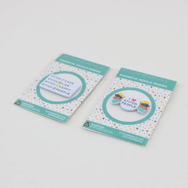Lot of 2 Stitch People Magnetic Needle Minders Embroidery Cross Stitch