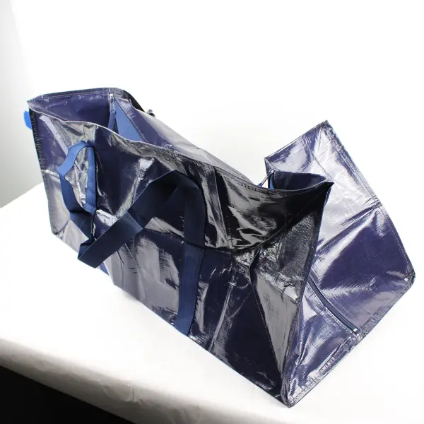 Lot of 3 Heavy Duty Moving Storage Bag Clothes Linens Blankets Zipper Handles