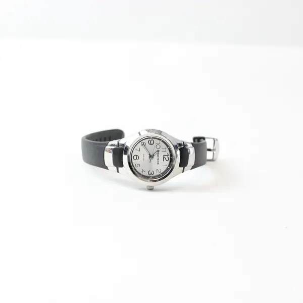 Rampton Men's Wristwatch Black Strap Not Tested As-Is Parts Repair