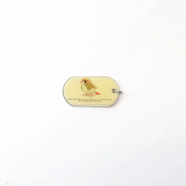Nintendo Pokémon Pidgeot Keychain Pendant 1990s Metal Printed Design