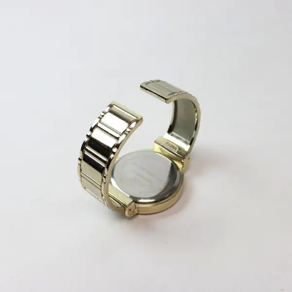 Accutime Women's Silver Tone Rhinestone Bezel Analog Bracelet Watch New Battery
