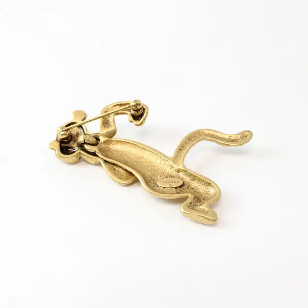 Disney Tigger Gold Tone Brooch Pin 2.25in Collectible