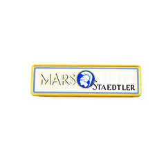 Staedtler Mars Empty Metal Pencil Tin Case Gold Tone Border