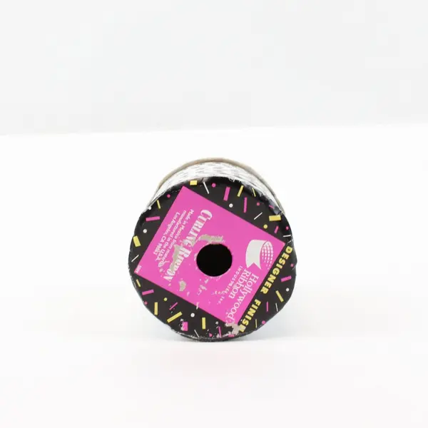 Hollywood Ribbon Paw Print Curling Spool Black White Craft Wrap Used