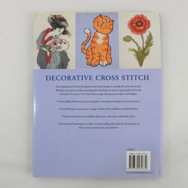 Decorative Cross Stitch By Maria Diaz (2003, HC,  New Holland, Over 40 Designs)
