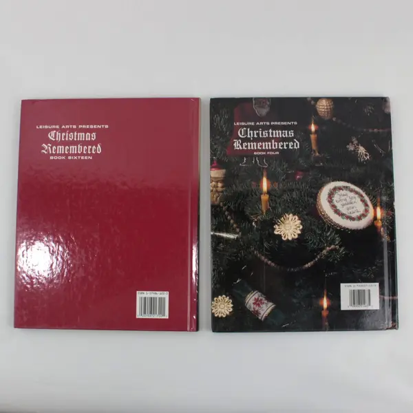 Lot Of 2 Leisure Arts HC Books 'O Christmas Tree' & 'The Stockings Were Hung'