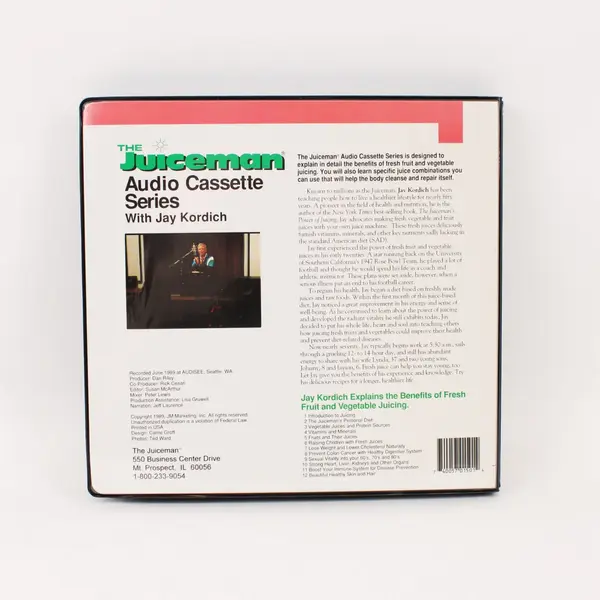 The Juiceman Audio Cassette Series With Jay Kordich