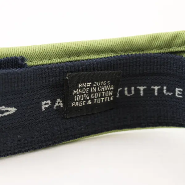 Page & Tuttle Mazda Adjustable Green Sun Visor Hat