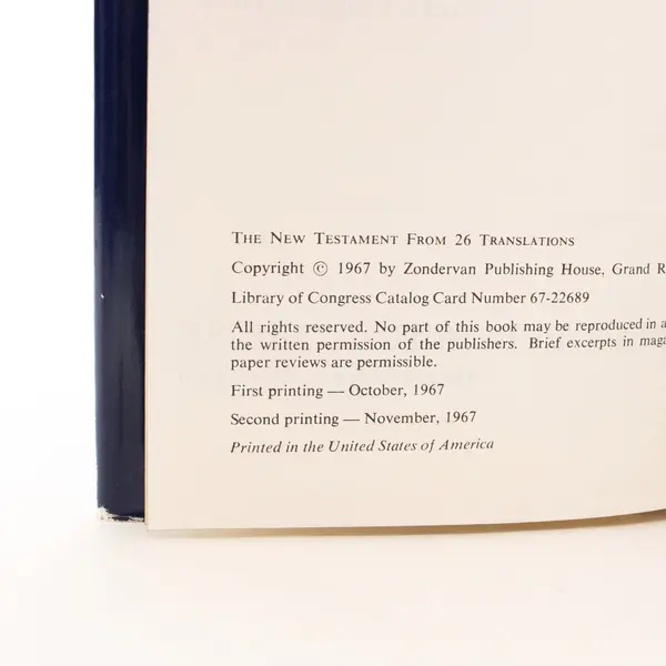 The New Testament From 26 Translations Curtis Vaughan Hardcover Book