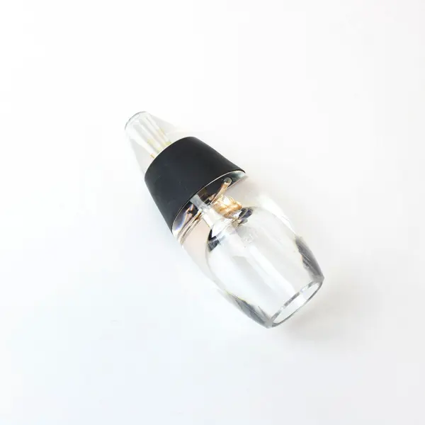 Vinturi Red Wine Aerator Pourer Decanter Clear Black Used