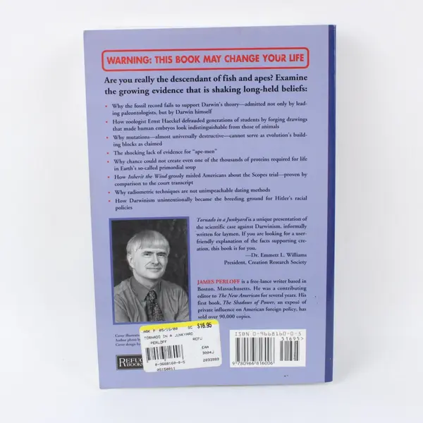 Tornado in a Junkyard The Relentless Myth of Darwinism James Perloff