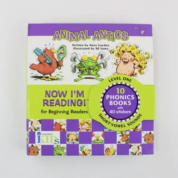 Animal Antics Nora Gaydos Level One Now I'm Reading 10 Phonics Books 2001 HC