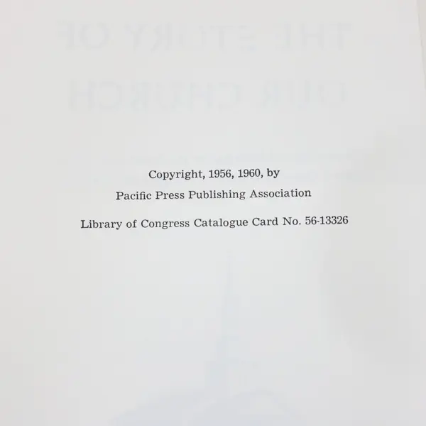 The Story of Our Church SDA History 1960 HC Pacific Press Publishing Assn