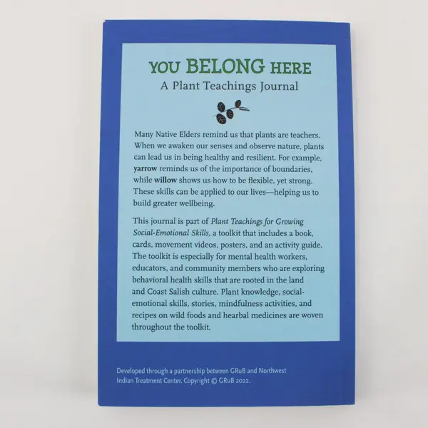 You Belong Here A Plant Teachings Journal Unused W/Botanical Artwork 2022 PB