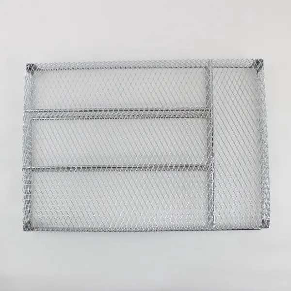 Steel Mesh Cutlery Tray Drawer Organizer 15 x 10 x 2 in