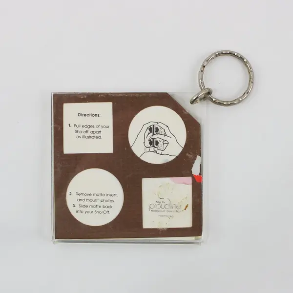 Proudline Acrylic Photo Collage Keychain 4 Photo Inserts Clear