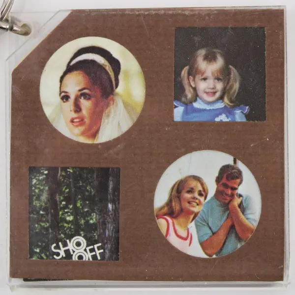 Proudline Acrylic Photo Collage Keychain 4 Photo Inserts Clear