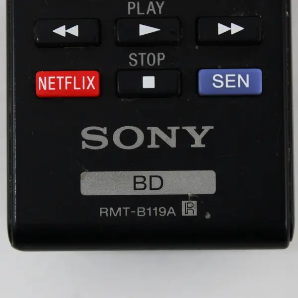Sony RMT-B119A Blu-ray Disc Player Remote Control Netflix SEN