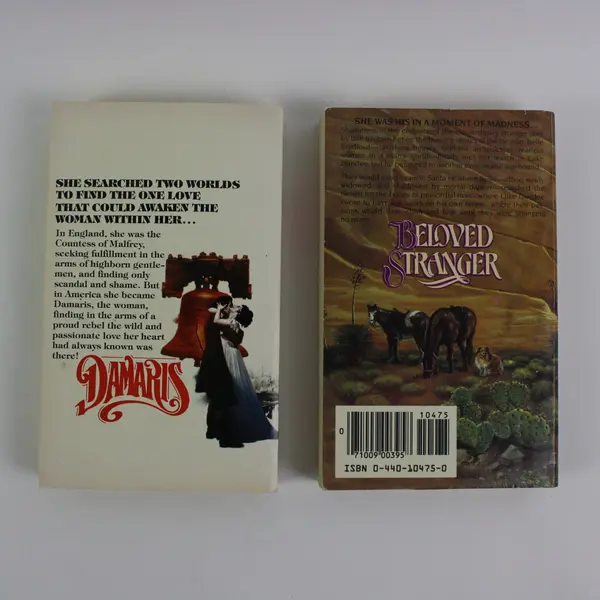 Lot of 2 Paperback Romance Damaris Beloved Stranger Phyllis Leonard