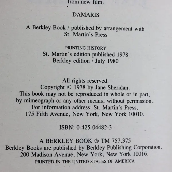 Lot of 2 Paperback Romance Damaris Beloved Stranger Phyllis Leonard