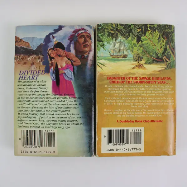 Lot of 2 Paperback Romance Oriana Vayle Love's Savage Destiny Bowersock