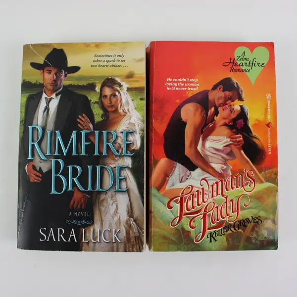 Lot 2 Pre-Owned Romance PBs Rimfire Bride/Sara Luck Lawman's Lady/Keller Graves