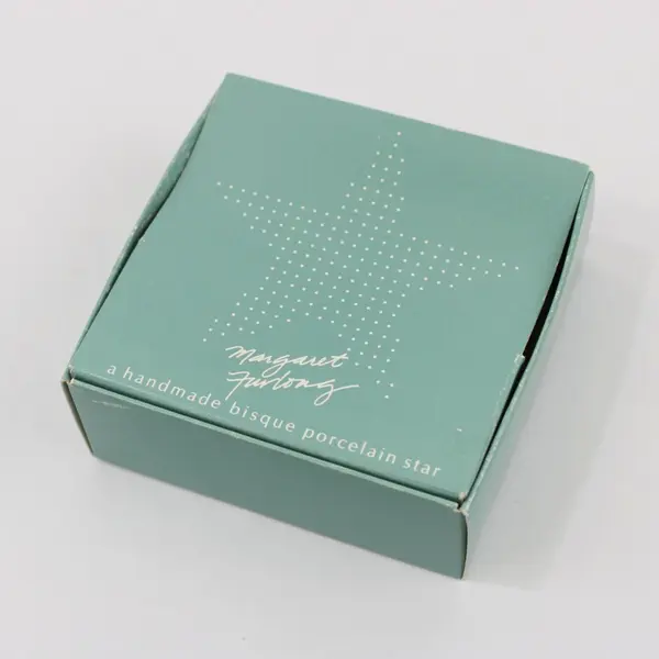 Margaret Furlong Morning Star Bisque Porcelain Shell Star Ornament Original Box