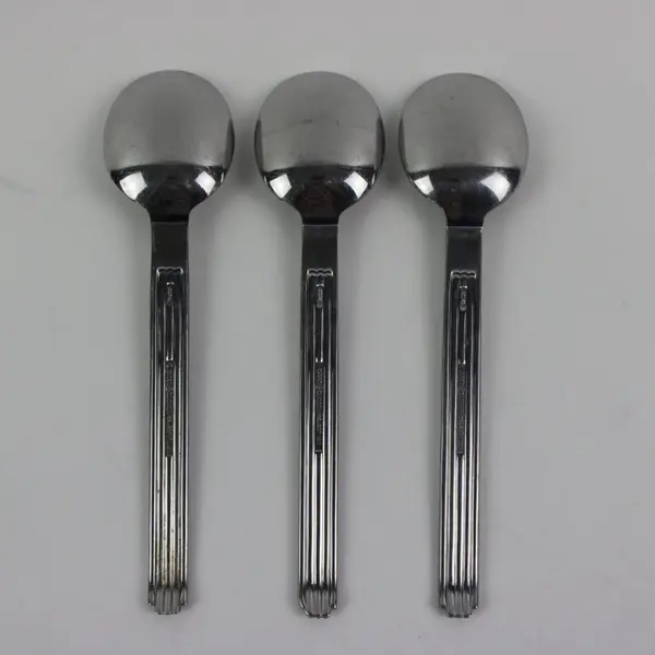 Lot of 3 Reed & Barton Hilton Head Stainless Oval Soup Spoons 7.25"
