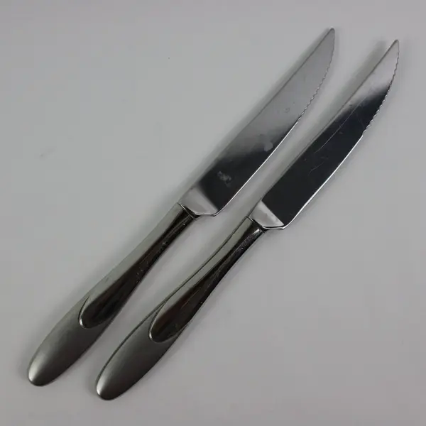 Lot of 2 Oneida Paramount Hollow Handle Stainless Steak Knives 9.5"
