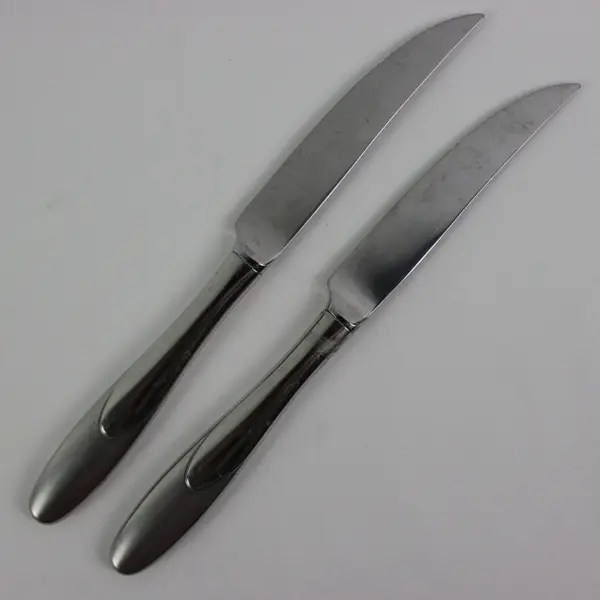 Lot of 2 Oneida Paramount Hollow Handle Stainless Steak Knives 9.5"