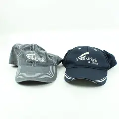 Lot of 2 Adjustable Baseball Caps Casual Wear Pre-Owned