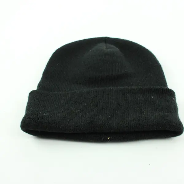 Rockin' Ready Mix Black Knit Embroidered Beanie Hat One Size