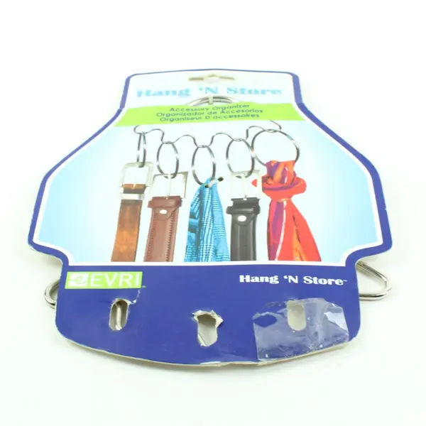 EVRI Hang 'N Store Accessory Organizer 5 Rings Closet Hanger