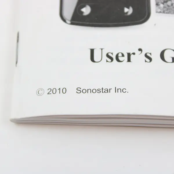 Sonocaddie Golf GPS V500 User Guide Manual Sonostar Inc