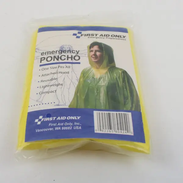 Lot of 3 Rain Ponchos Coleman First Aid Only Nature Trek PVC