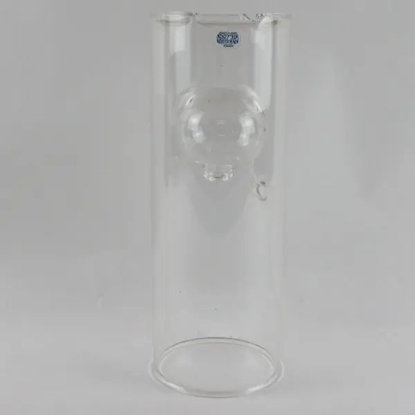 Wolfard Glass Blowing Co Vintage Hand Blown Oil Lamp 12in