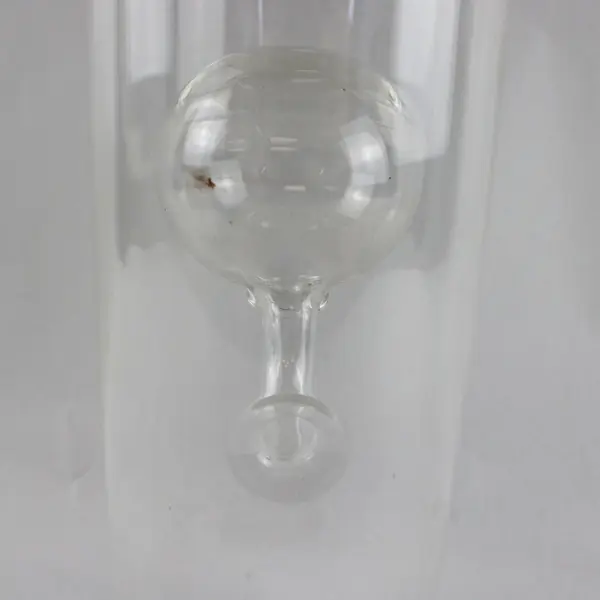 Wolfard Glass Blowing Co Vintage Hand Blown Oil Lamp 12in