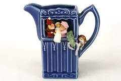 Park Rose Punch & Judy Glady Cat Ceramic Collector Pitcher