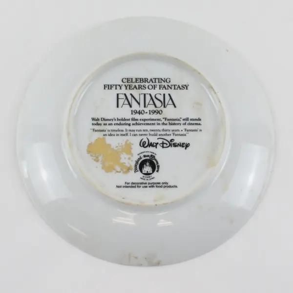 Vintage Disney Fantasia 1940-1990 Collector Plate Walt Disney Productions