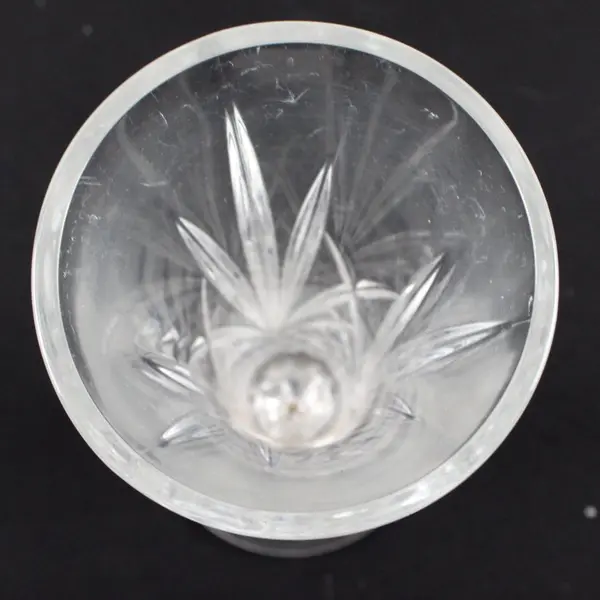 Waterford Ashbourne Crystal Footed Bud Vase Flared Diamond Cut