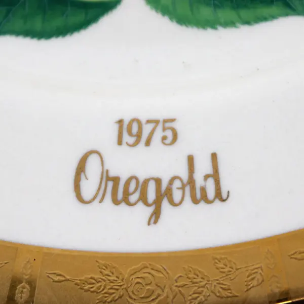 1975 Gorham Oregold All-America Rose Selections Yellow Rose Plate